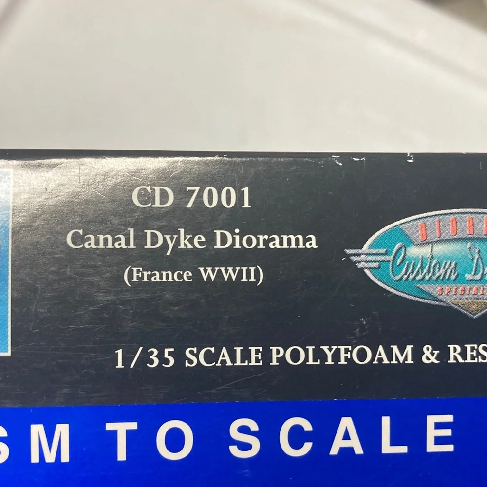 Custom Dioramics 1/35 Canal Dyke Bridge France WWII, unbuilt, polyfoam resin kit